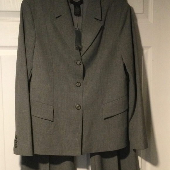 The Limited NWT Stretch 2 Piece Gray Blazer & Pants Professional Office Large - Picture 3 of 13